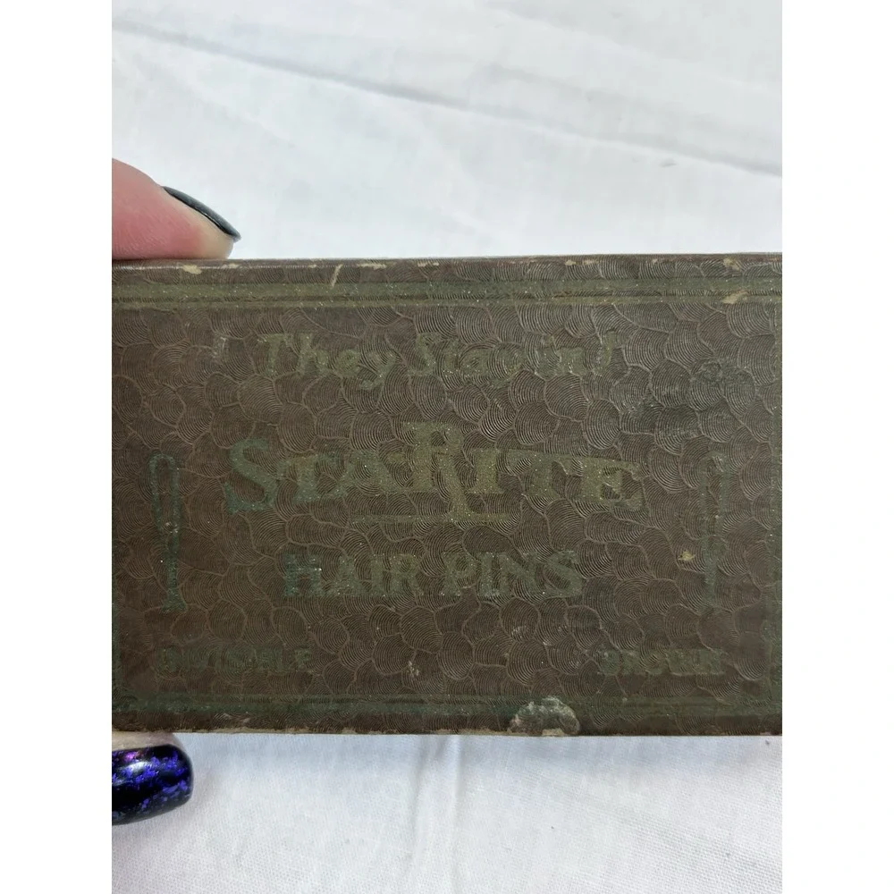 Box Of Vintage Star Rite Hair Pin Sticks Invisible Brown